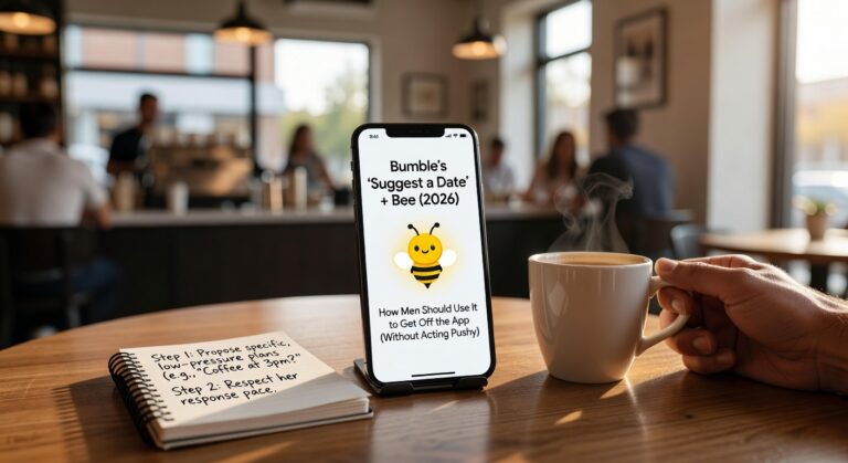 Bumble’s “Suggest a Date” + Bee (2026): How Men Should Use It to Get Off the App (Without Acting Pushy)