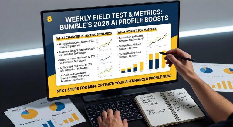 Weekly Field Test & Metrics: Bumble’s 2026 AI Profile Boosts – What Changed in Texting Dynamics, What Worked for Matches, and Next Steps for Men